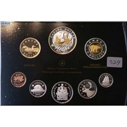 Cased Royal Canadian Mint 2011 proof coin set including silver One Hundred Years of Parks Canada coi