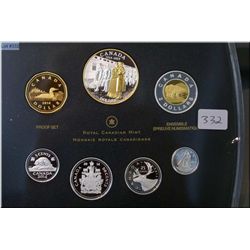 Cased Royal Canadian Mint 2014 proof set including silver 100th anniversary of the declaration of WW