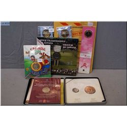 Large selection of Canadian collectible coins including boxed 60th Anniversary of V-day coin set, Cr