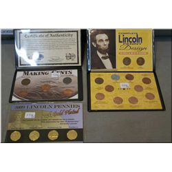 Three sets of American collector's coins including 2009 Lincoln Penny set, Making Cents, and Complet