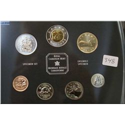 Cased Royal Canadian Mint 1998 specimen coin set
