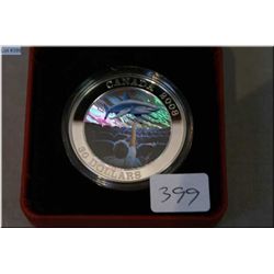 Boxed Canadian 2008 "Imax" coloured sterling silver 30 dollar coin