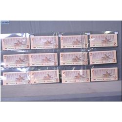 Twenty four 1986 Canadian two dollar bills