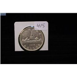 1936 Canadian silver dollar