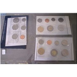 Three Canadian un-circulated coins sets all 1999