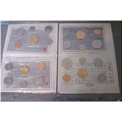 Four Canadian un-circulated coin sets including 1991, 92, 93 and 1994