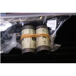 Two rolls of 2005 Terry Fox commemorative loonies