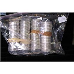 Four rolls of Canadian 2008 Olympic quarters
