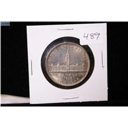 1939 Canadian silver dollar