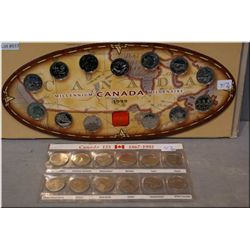 1999 Millennium coin set and a Canada 125th Anniversary provincial quarters