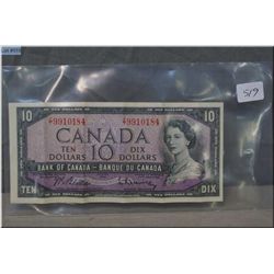 1954 Canadian $10 bill