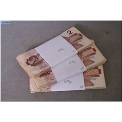 Seventy five 1986 Canadian $2 bills