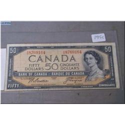 1954 Bank of Canada $50 bill