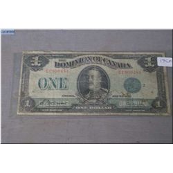 A 1923 Dominion of Canada $1 bill