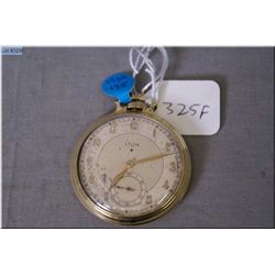 Elgin size 12, 17 jewel open face, gold filled pocket watch, made in 1932, working at time of catalo