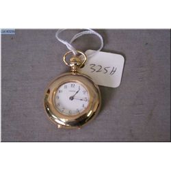 Omega size 8, 15 jewel, gold filled "Demi Hunter" ser 1664363 (1895), working at time of cataloguing