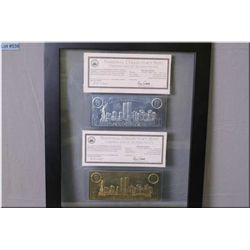 Two National Collector's mint 9/11 Commemorative certificates including one in sterling silver and o