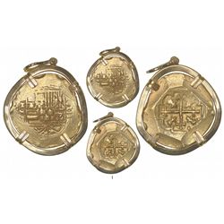 Mexico City, Mexico, cob 8 escudos, Philip V, assayer J (style of 1711-13), from the 1715 Fleet, mou