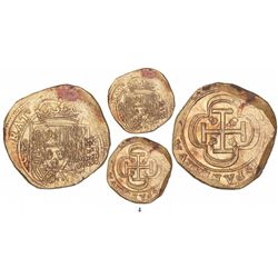 Mexico City, Mexico, cob 8 escudos, (1714)J, with GRAT in date position on obverse, from the 1715 Fl