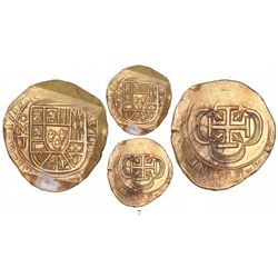 Mexico City, Mexico, cob 8 escudos, 1715J, from the 1715 Fleet.