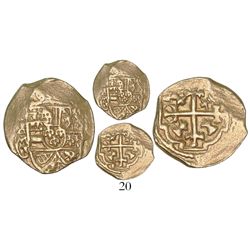 Mexico City, Mexico, cob 1 escudo, (1711-13), assayer J, mintmark oXM, from the 1715 Fleet.