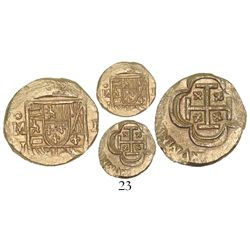 Mexico City, Mexico, cob 1 escudo, (1714), assayer J, from the 1715 Fleet.