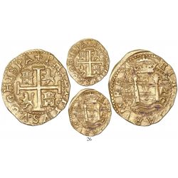 Lima, Peru, cob 8 escudos, 1702H, rare, from the 1715 Fleet.