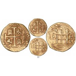 Lima, Peru, cob 8 escudos, 1712M, from the 1715 Fleet.