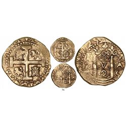 Lima, Peru, cob 8 escudos, 1725M, Louis I, rare.