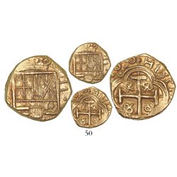 Bogota, Colombia, cob 2 escudos, 1690G, rare.
