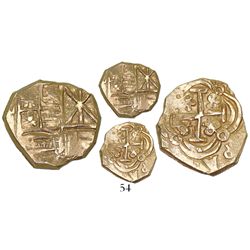 Bogota, Colombia, cob 2 escudos, posthumous Charles II, from the 1715 Fleet.