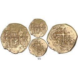 Bogota, Colombia, cob 2 escudos, posthumous Charles II, from the 1715 Fleet.