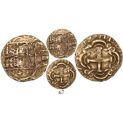 Bogota, Colombia, cob 2 escudos, (17)49, assayer S-R, very rare.