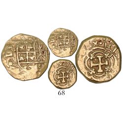 Bogota, Colombia, cob 1 escudo, Philip V, assayer S, no date in design (rare).