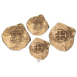 Seville, Spain, cob 2 escudos, Philip III, assayer not visible.