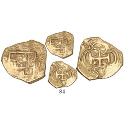 Seville, Spain, cob 1 escudo, Philip III, assayer not visible.