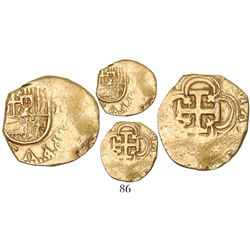 Seville, Spain, cob 1 escudo, Philip III, assayer not visible.