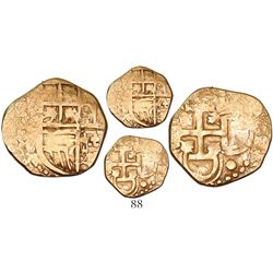 Seville, Spain, cob 1 escudo, Philip III, assayer not visible.