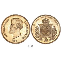 Brazil, 20000 reis, Pedro II, 1853.