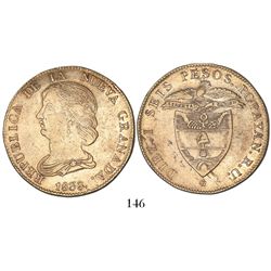 Popayan, Colombia, 16 pesos, 1838RU.
