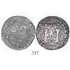 Image 1 : Mexico City, Mexico, 2 reales, Charles-Joanna, "Early Series," assayer G at bottom between pillars, 