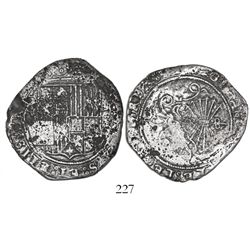 Seville, Spain, 4 reales, Ferdinand-Isabel, assayer not visible, rare as from this wreck.