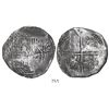 Image 1 : Potosi, Bolivia, cob 8 reales, Philip III, assayer not visible, Grade 1.