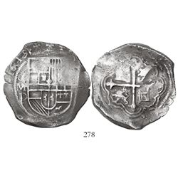 Mexico City, Mexico, cob 8 reales, 1619D, rare.