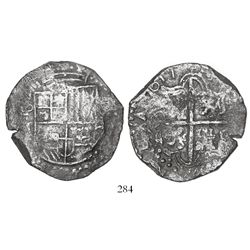 Potosi, Bolivia, cob 8 reales, 1617M.