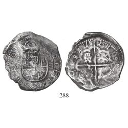 Seville, Spain, cob 4 reales, 1612V.