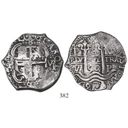 Potosi, Bolivia, cob 8 reales, 1690VR.