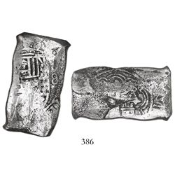 Mexico City, Mexico, cob 8 reales, Philip V, assayer not visible.