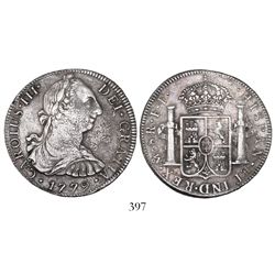 Mexico City, Mexico, bust 8 reales, Charles III, 1779FF.