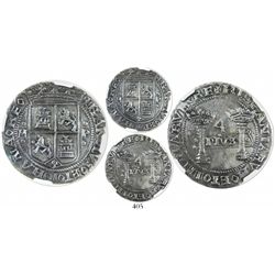 Mexico City, Mexico, 4 reales, Charles-Joanna, "Early Series," assayer P to right, mintmark M to lef